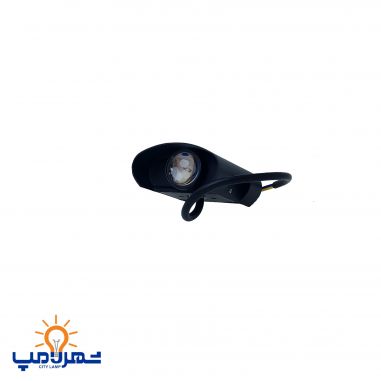 چراغ دیواری داخلی 4 وات بدنه مشکی مدل دکورا  ای دی سی