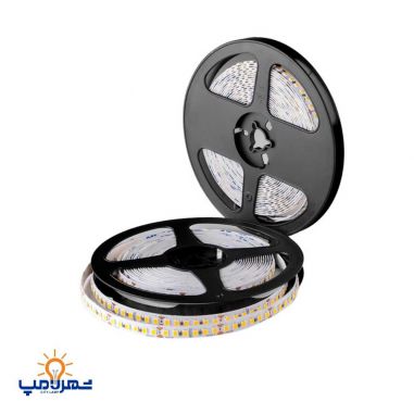 ریسه نواری 12 ولت 6 ال ای دی برش تراکم 180 ای دی سی(5 متری)