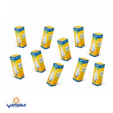 لامپ ال ای دی 7 وات مدل اشکی افراتاب بسته 10 عددی